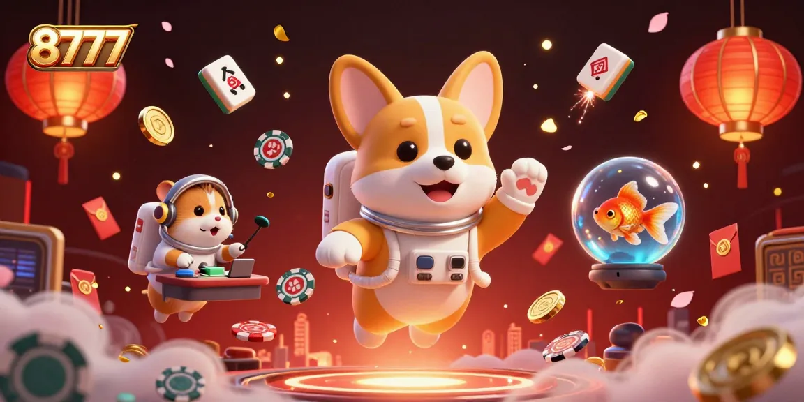 8777 players engage in exciting space casino action with vibrant visuals and dynamic characters.
