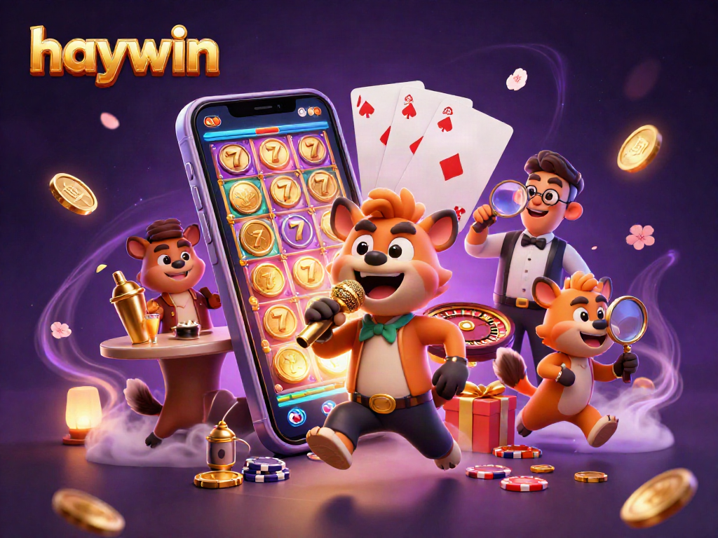 Experience fun at haywin's comedy casino club with hyenas mixing drinks and entertaining guests.