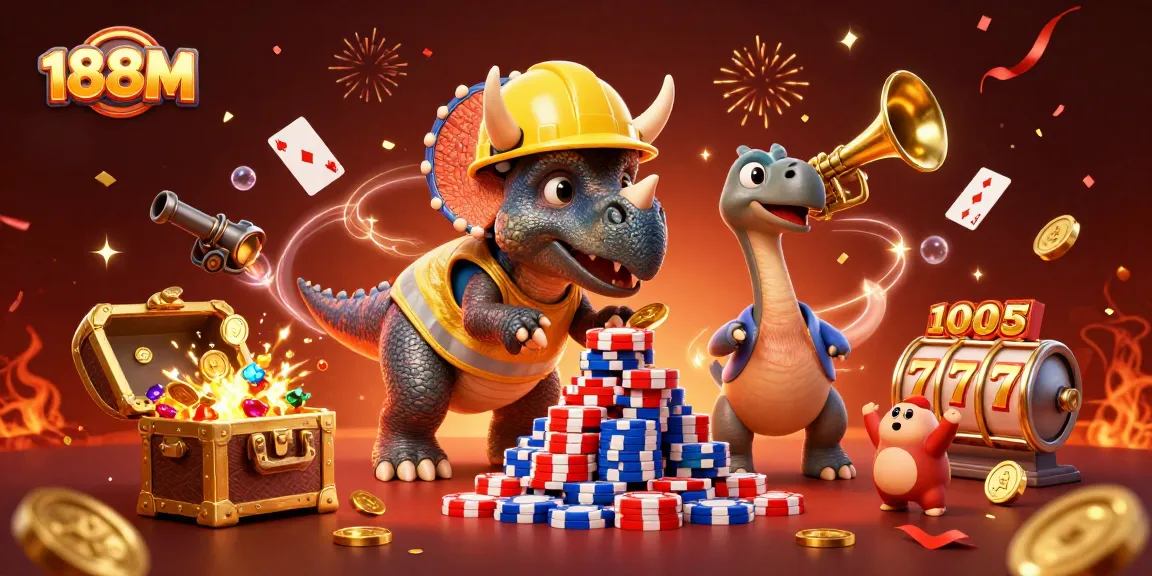 Engage in thrilling gameplay at 188M with vibrant 3D casino elements and dynamic characters.