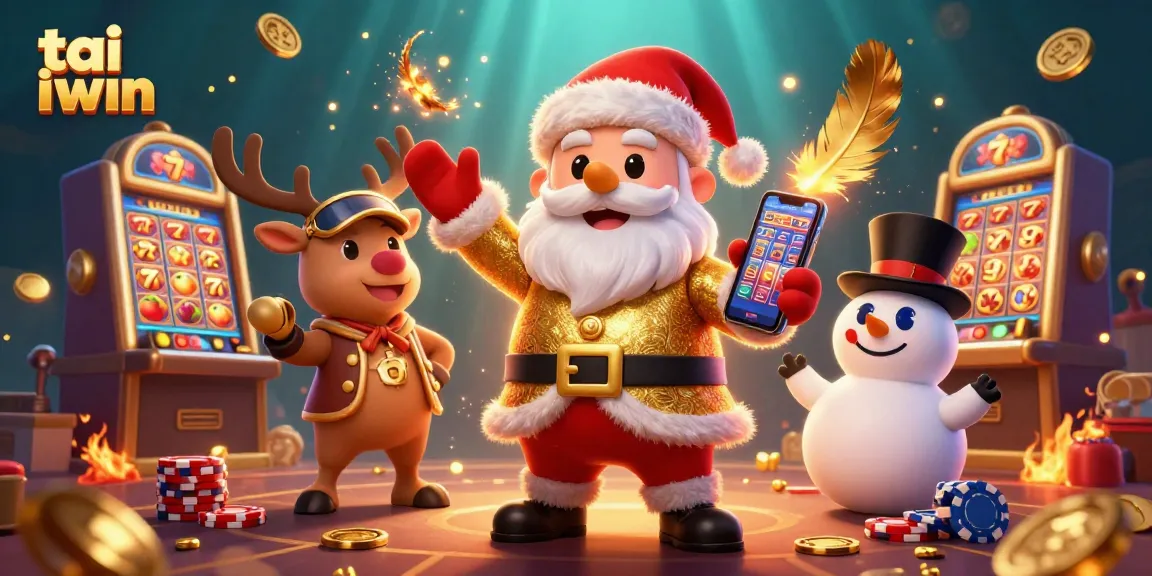 Play slots with tai iwin's animated characters enjoying a vibrant casino adventure