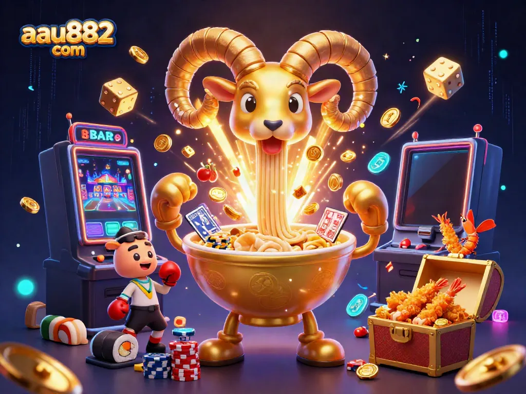 Experience excitement at aau882 com with a vibrant 3D casino scene, featuring engaging characters and dynamic gaming elements.
