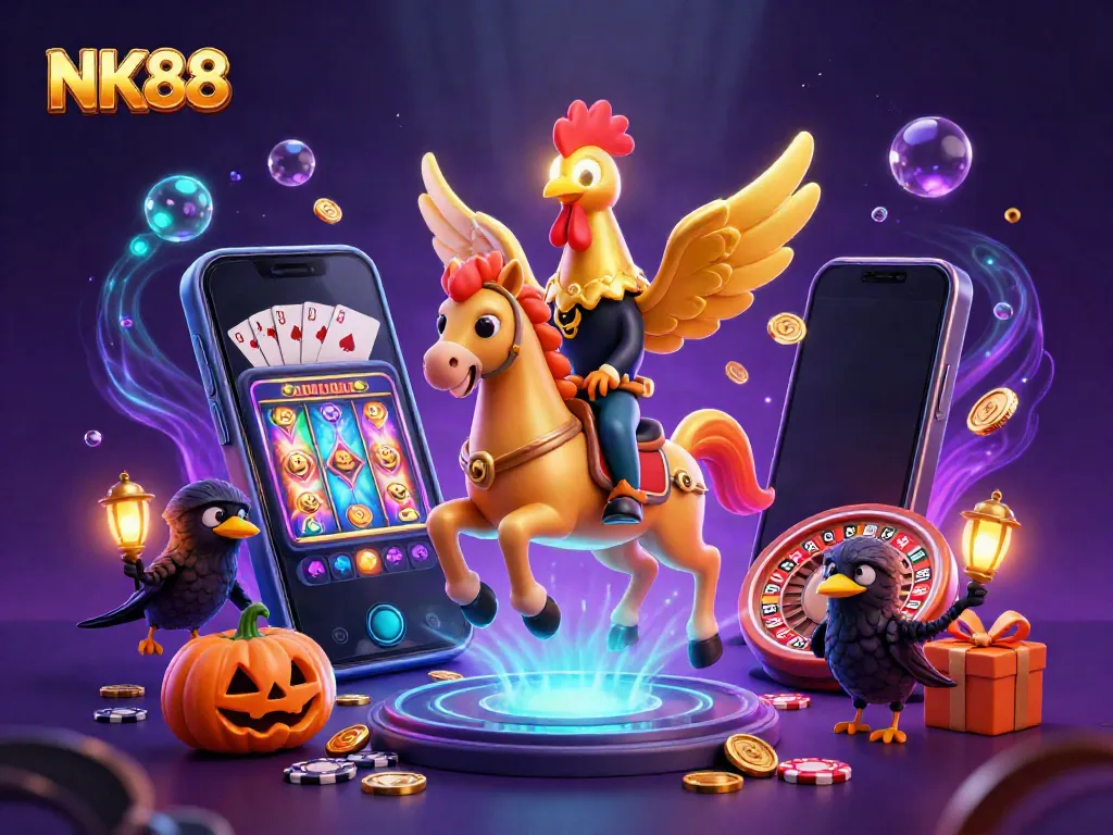 Experience the excitement of slot gaming with NK88 and its stunning casino atmosphere.