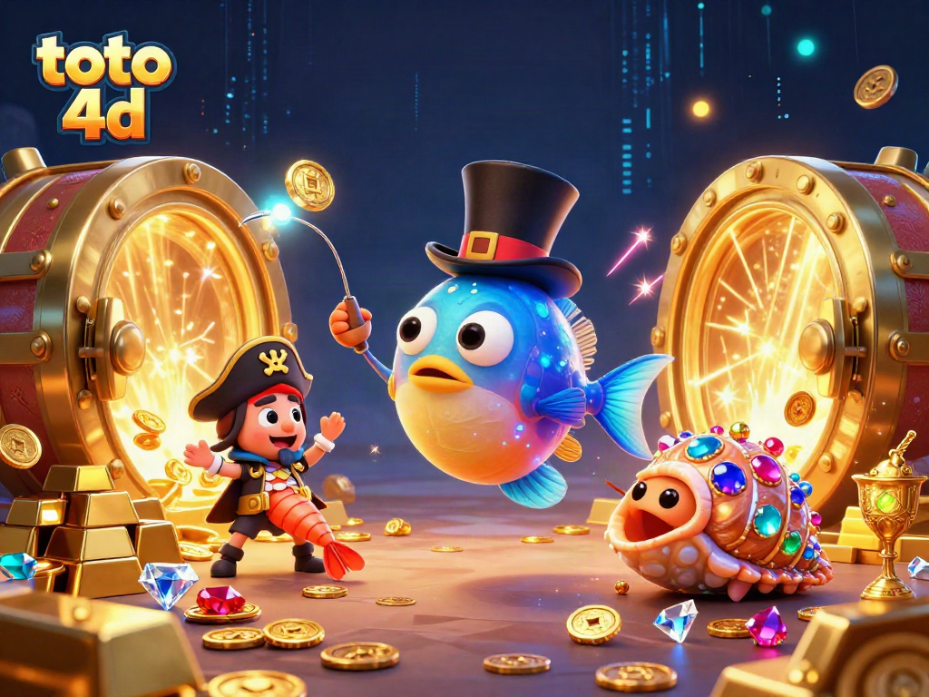 Experience the excitement of toto 4d in this vibrant underwater treasure scene with glowing coins.