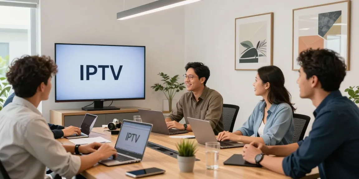 IPTV reseller providing trusted local services in a professional office environment.