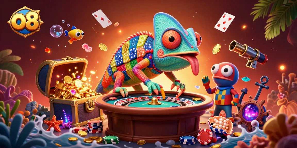 Experience thrilling gameplay at o8 with the vibrant chameleon casino owner in a legendary casino setting.