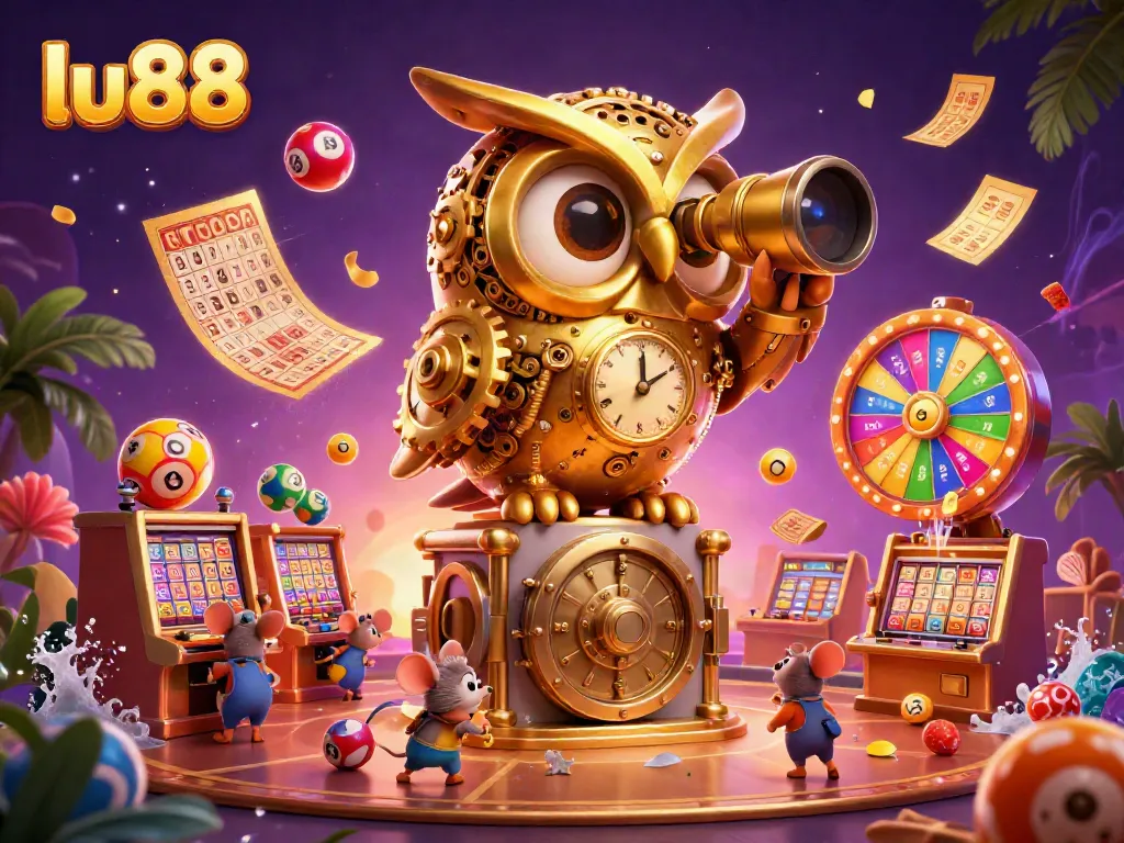 Experience the thrill of winning at lu88 with vibrant casino action featuring animated characters and games.