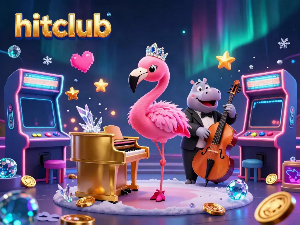 Experience hitclub's vibrant casino world with dynamic characters and colorful gaming elements.