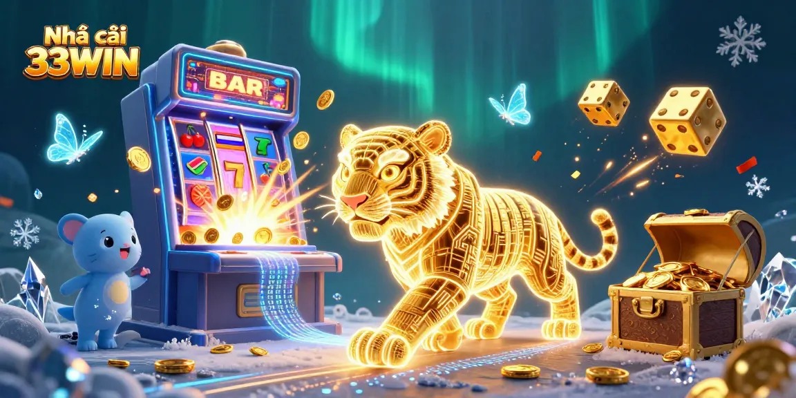 Experience thrilling gameplay at Nhà cái 33WIN with a dynamic digital casino scene packed with action.