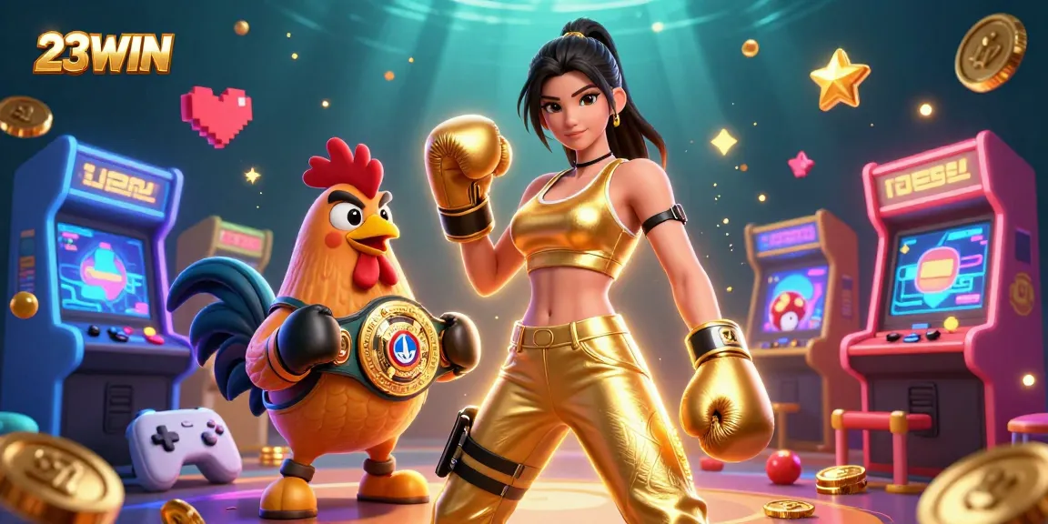Engage with 23WIN's immersive gaming experience featuring dynamic characters and casino elements.