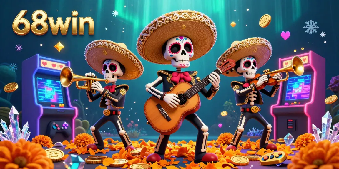 Engage in thrilling gaming action with 68win's vibrant casino experience featuring a lively mariachi band.