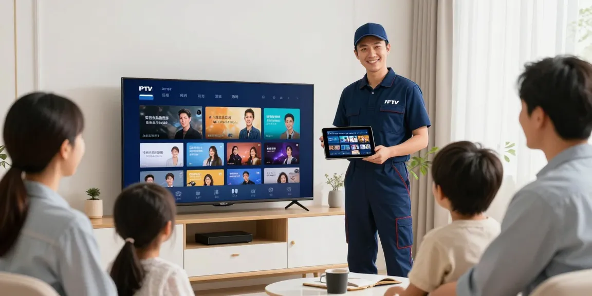 Trusted IPTV service provider assisting local families with setup, ensuring professional service.
