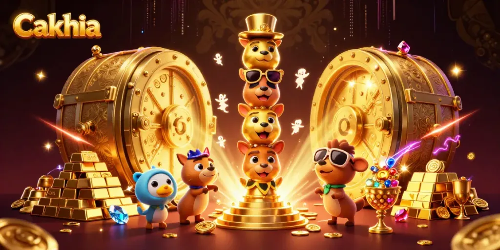 Cakhia engages players with dynamic scenes of vibrant casino energy and golden treasures.