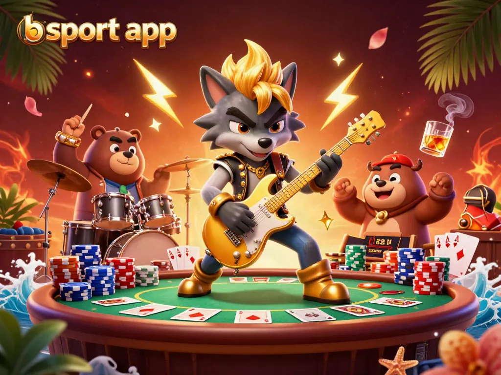 Experience the excitement of the bsport app with a vibrant casino showdown featuring striking characters and dynamic gaming elements.