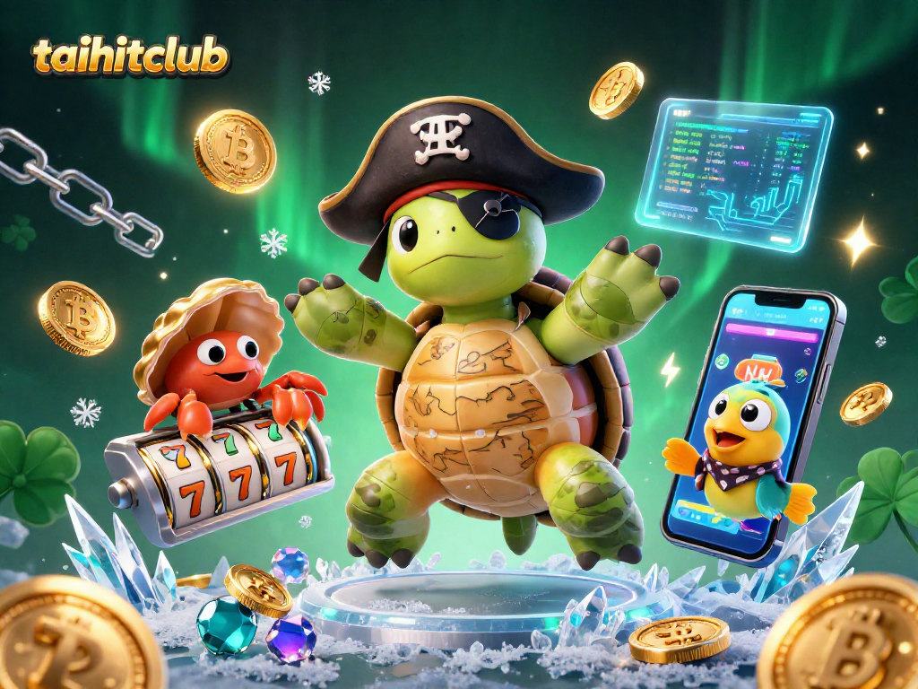Taihitclub showcases winning strategies with vibrant 3D slot reels and pirate characters for an engaging casino experience.