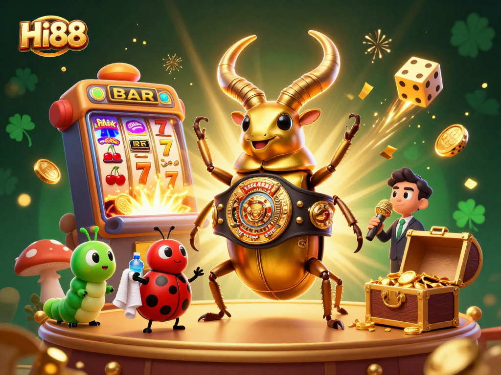 Engage with Hi88 for exciting jackpot opportunities in a vibrant casino-themed world.