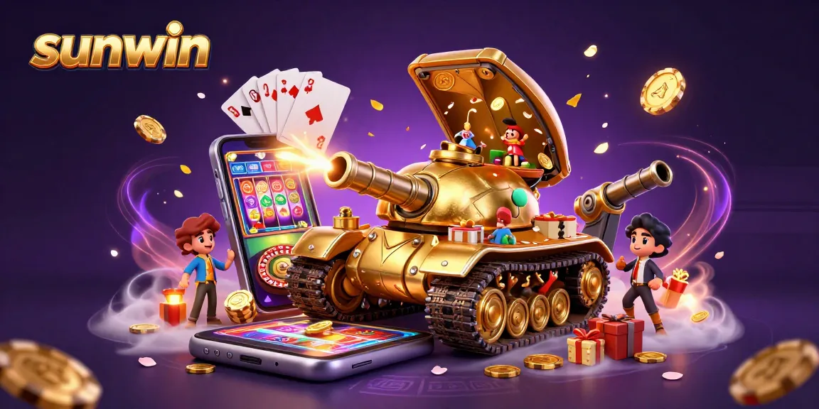Engage in thrilling casino games at Sunwin with vivid scenes of slot action and dynamic elements.