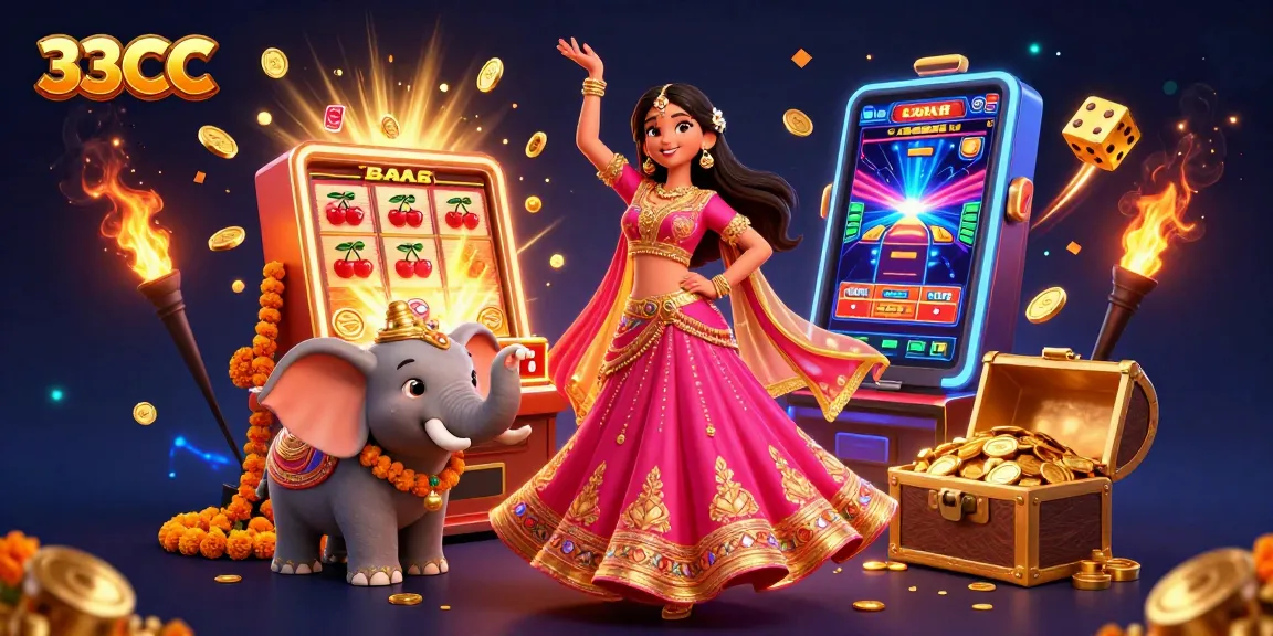 Experience thrilling gameplay at 33CC with vibrant casino elements and colorful jackpots.