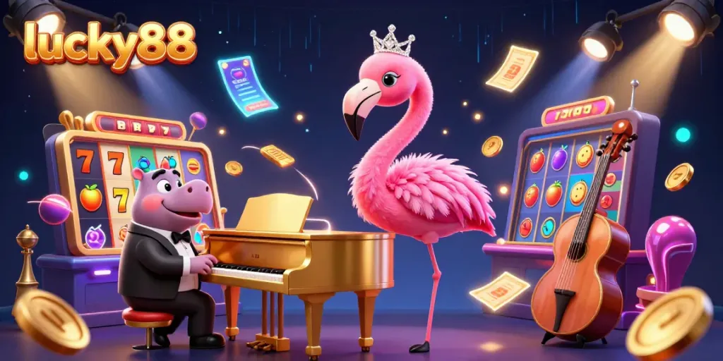 Experience thrilling gaming at lucky88 with 3D casino elements and vibrant performers.