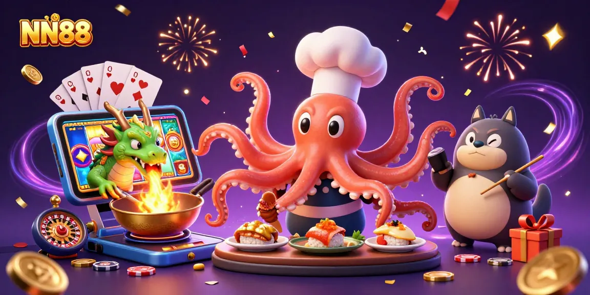 Experience exciting gaming action at NN88 with colorful slot games and magical characters.