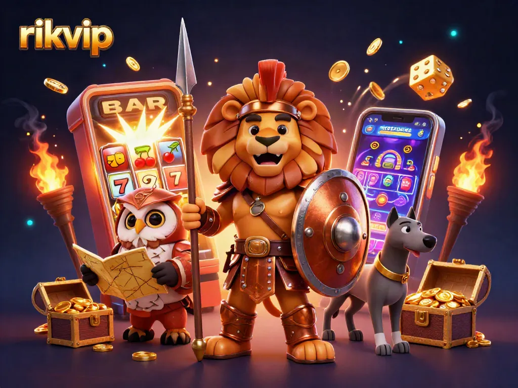 Engage with rikvip through dynamic slots gameplay featuring rich 3D characters and vivid casino elements.