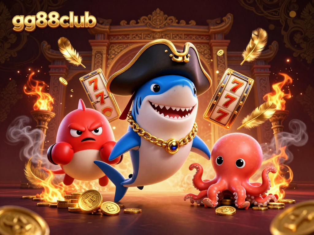 Engage in thrilling gaming experiences at gg88club with vibrant characters and casino elements.