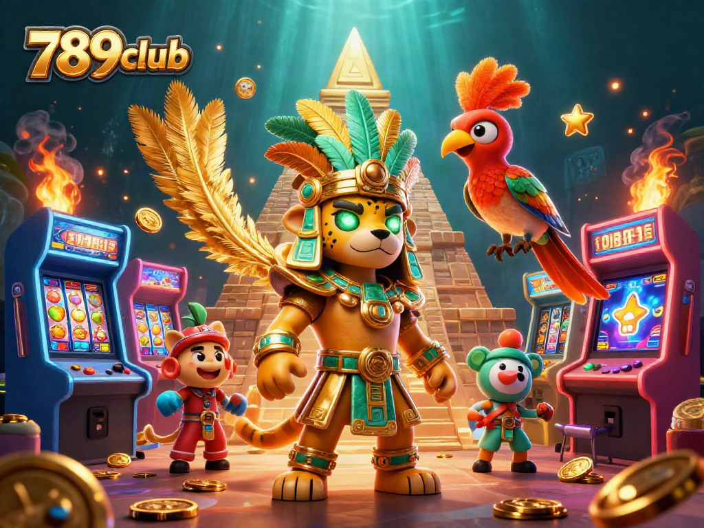 Experience thrilling gameplay at 789club with exciting slot machines, vibrant colors, and captivating characters.