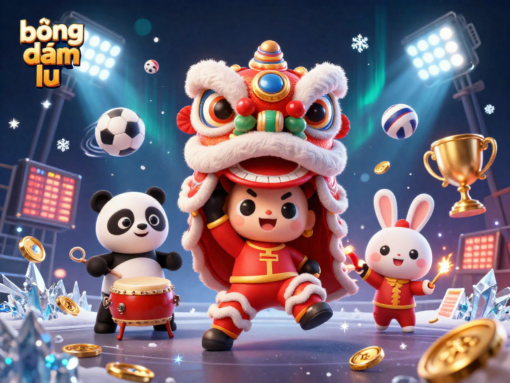 Engage in exciting gameplay at bóng đá lu featuring vibrant characters, sports elements, and dynamic betting scenes.