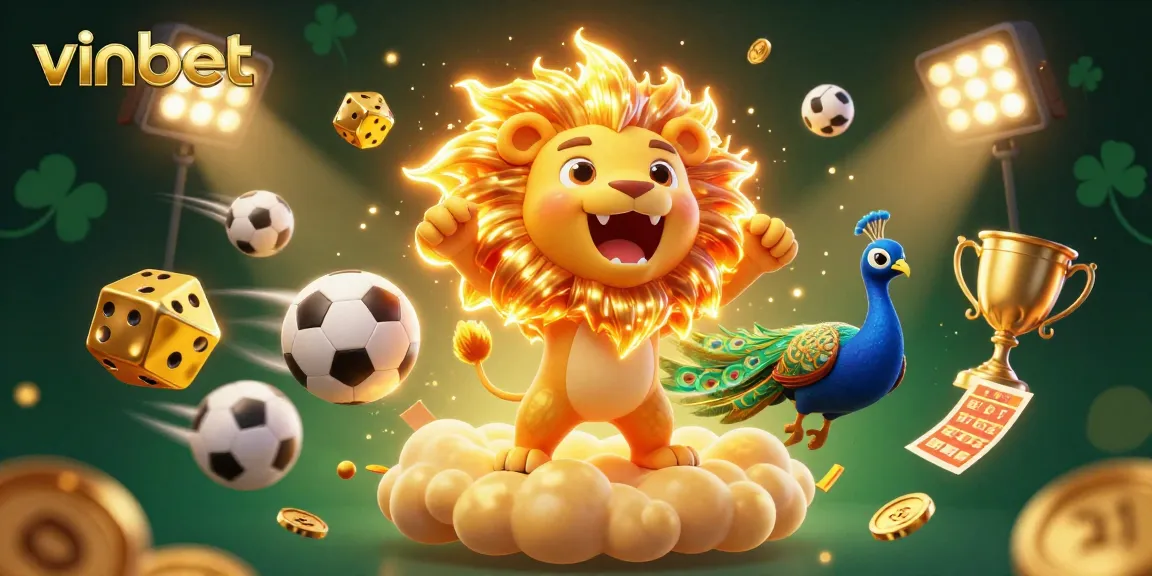 Engage in exciting betting adventures with Vinbet featuring vibrant 3D casino scenes.