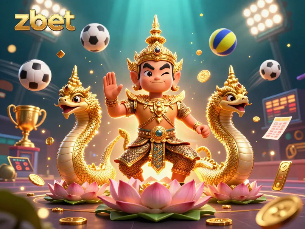 Engage with zbet's thrilling casino gaming experience featuring dynamic sports elements and vibrant characters.