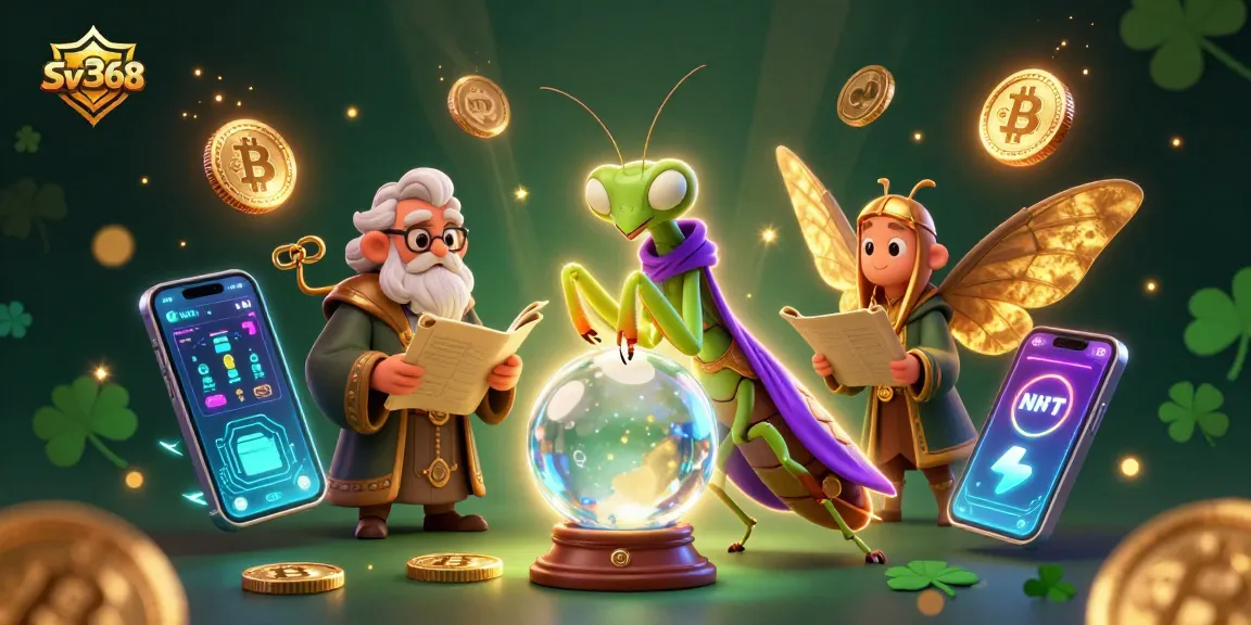 Engage with Sv368's gaming experience, guided by a fortune teller and librarian amidst enchanting elements.