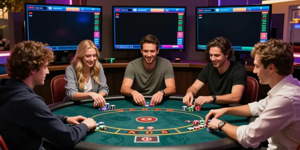 C168 online casino players engaging in an exciting virtual betting experience.