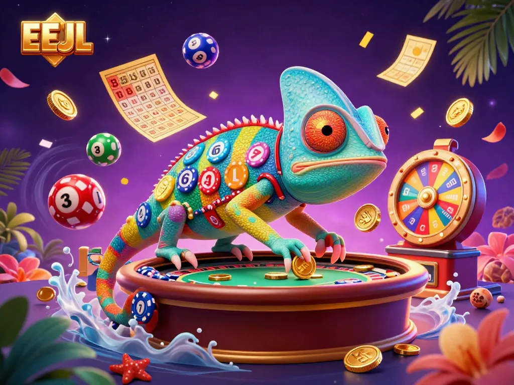 Enhance your EEJL gaming experience with a dynamic casino scene featuring vibrant elements.