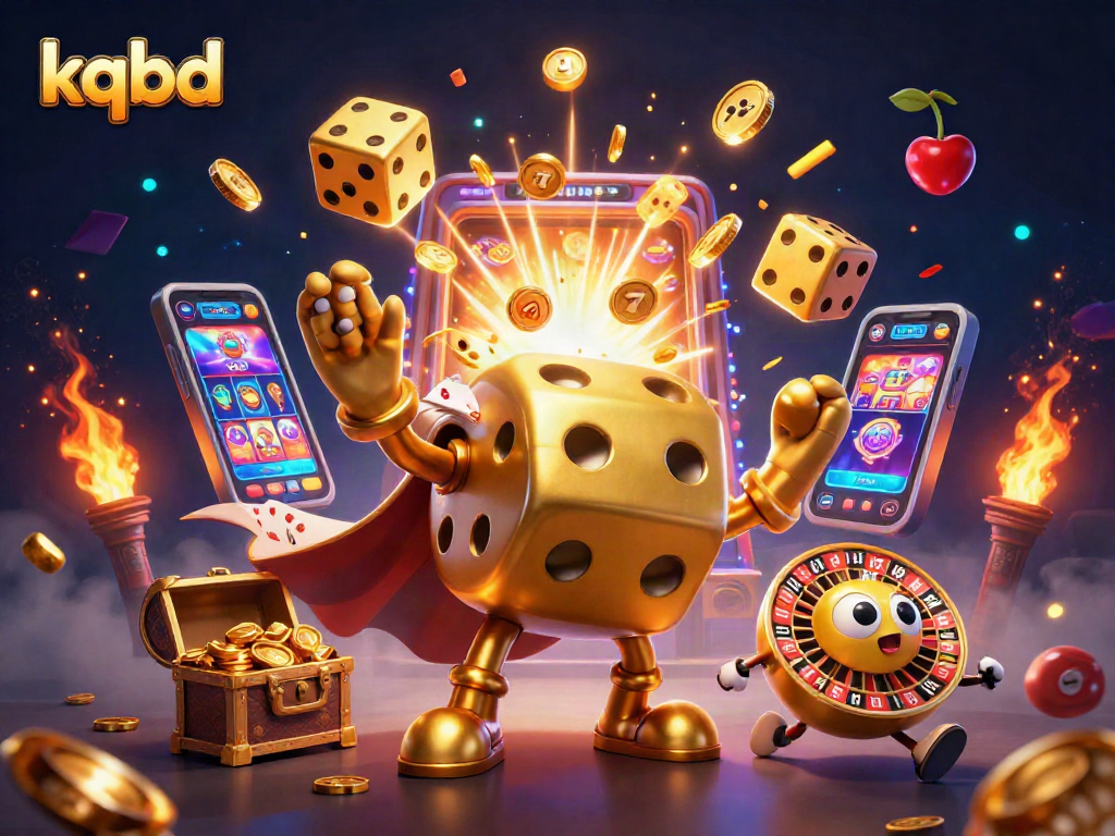 Join the thrilling kqbd action with a golden dice golem and dynamic casino elements!