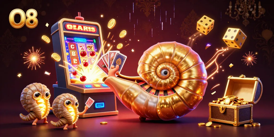 O8 captures the thrill of gamers winning with striking casino elements and golden effects