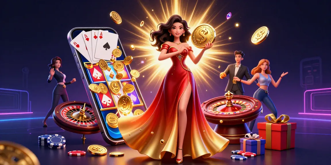 Win big with Vua88 in a vibrant online casino scene featuring spinning slots and rich colors.