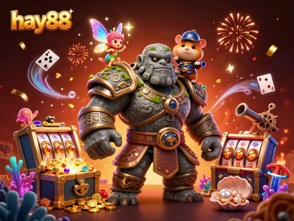 Experience excitement at hay88 with a golem guardian, fairy magic, and jackpot treasures.