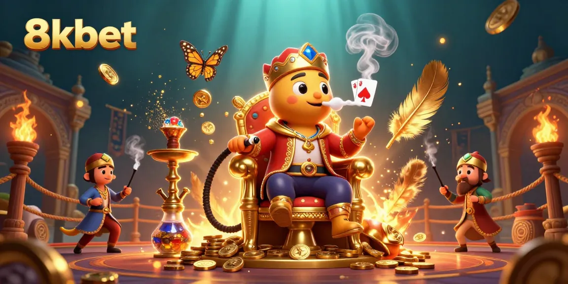 Win big at 8kbet with thrilling casino action and vibrant graphics featuring unique characters.