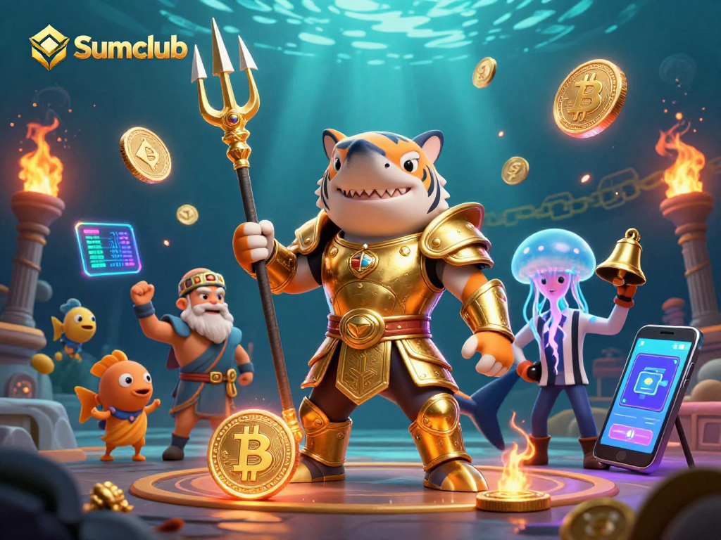 Sumclub immerses players in a dynamic underwater casino battle featuring the tiger shark.