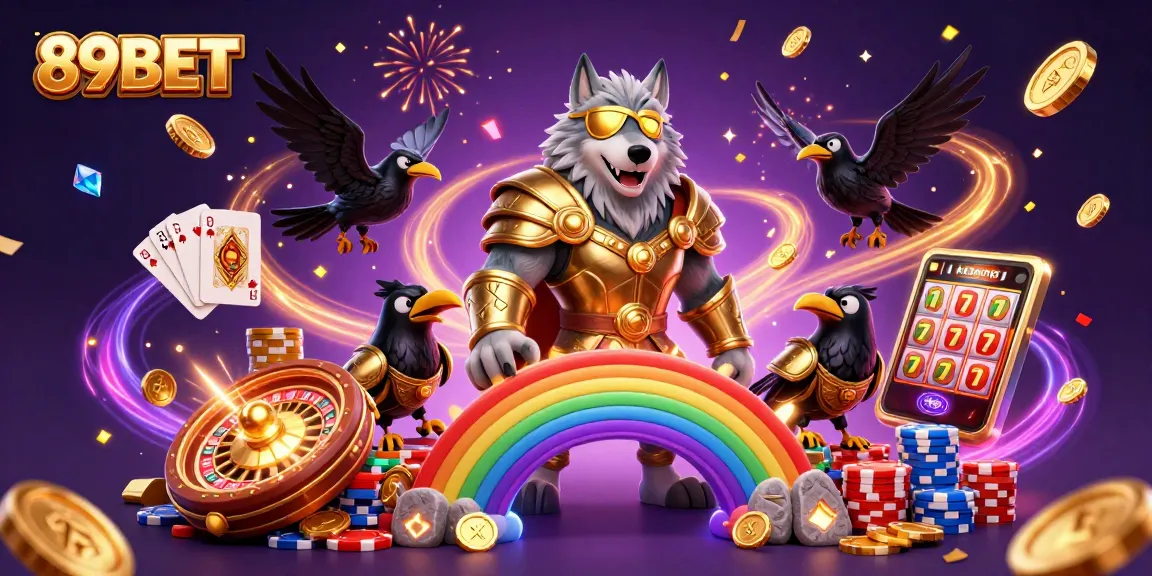 Experience thrilling jackpots and immersive gameplay at 89BET through this vibrant casino scene.