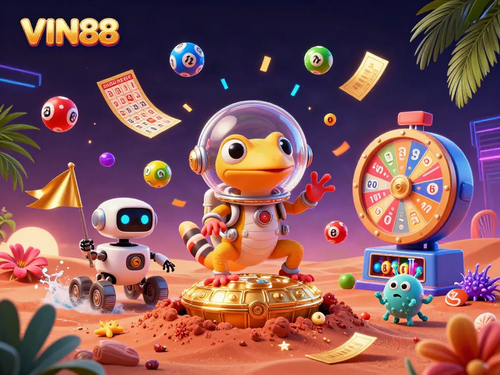 Experience thrilling gaming excitement at VIN88 with a dynamic casino discovery scene.