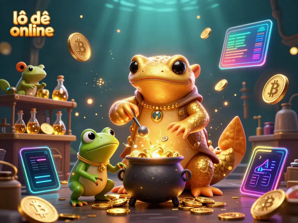 Experience the excitement of lô đề online with this vibrant, detailed 3D illustration featuring a magical alchemist scene.