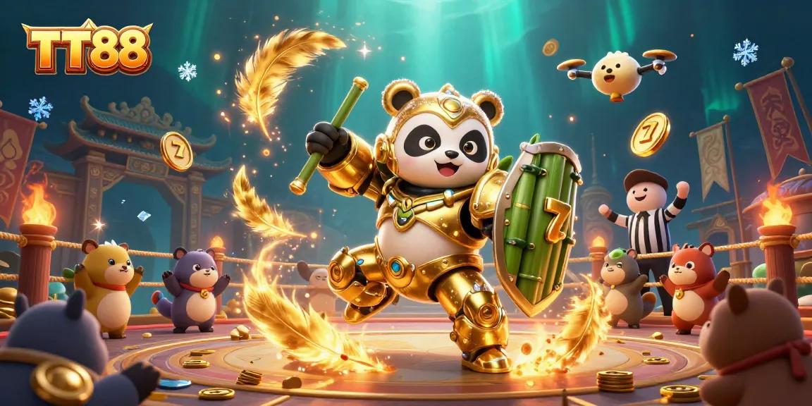 Experience the thrill of TT88 with an exhilarating casino showdown featuring the golden panda.