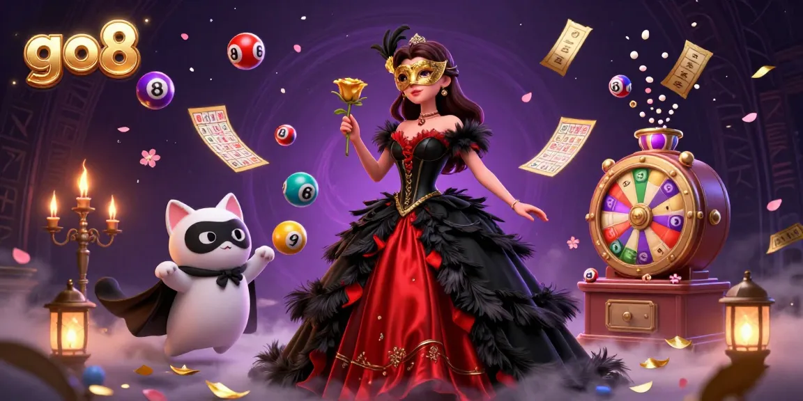 Experience thrilling gameplay at go8 with vibrant casino visuals featuring games and lottery elements.