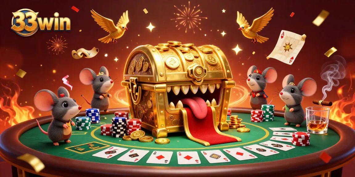 Experience thrilling casino action at 33win with vibrant poker scenes and dynamic characters.