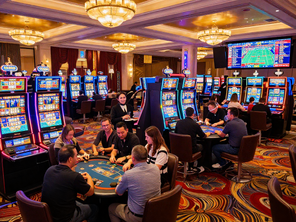 Experience the thrill of credit card casinos with live gaming and luxury ambiance.