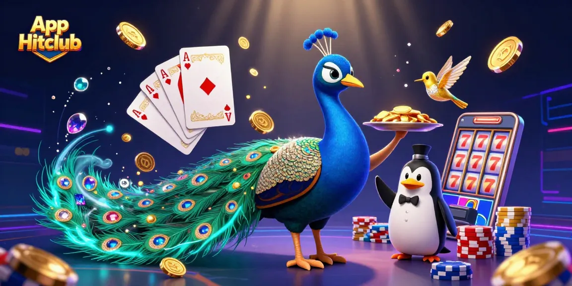 Engage with App Hitclub to win big while enjoying vibrant casino-themed 3D fun with unique characters.