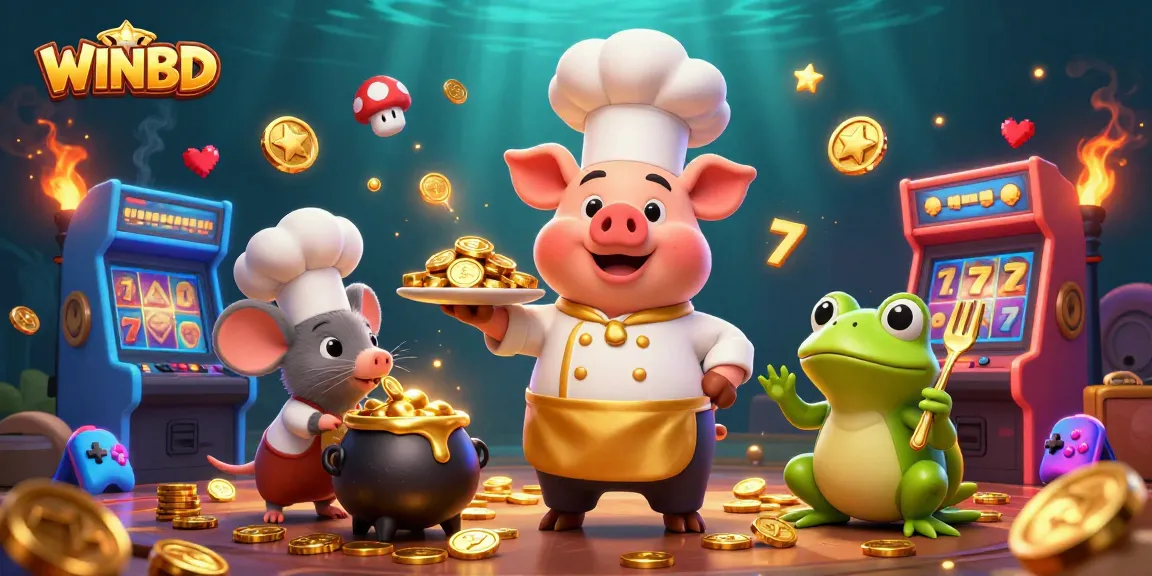 Experience the thrilling world of WINBD with gourmet gold and colorful gaming excitement.