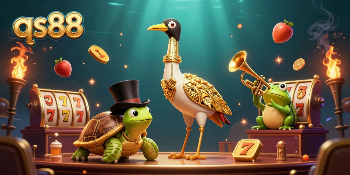 Experience exciting slots and jackpots in an engaging qs88 casino atmosphere with vibrant characters.