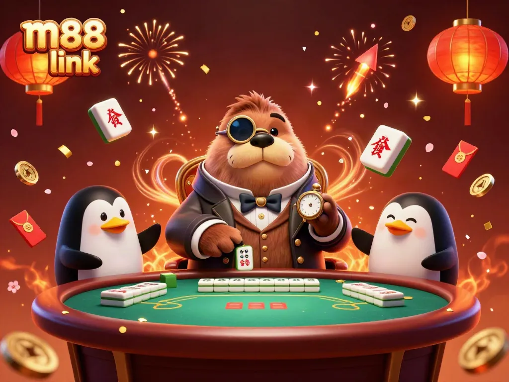 Experience the thrilling m88 link as a walrus plays poker with a penguin dealer and a bluffing pufferfish.