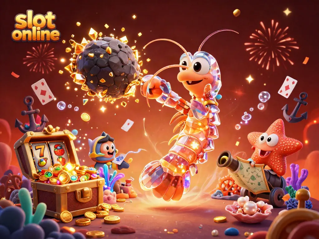 Experience thrilling slot online action with vibrant characters and sparkling treasures.